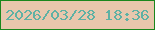 文字の大きさ：1、枠の色：1a871d、背景の色：e8c7ad、文字の色：5eb1a4 無料ブログパーツのブログ時計