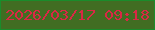 文字の大きさ：3、枠の色：1a8c2b、背景の色：416d22、文字の色：d92845 無料ブログパーツのブログ時計