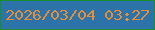 文字の大きさ：3、枠の色：1a8e2f、背景の色：2b73a9、文字の色：e48f38 無料ブログパーツのブログ時計