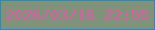 文字の大きさ：3、枠の色：1a8ece、背景の色：80937a、文字の色：df5ca8 無料ブログパーツのブログ時計