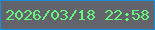 文字の大きさ：4、枠の色：1a8ed7、背景の色：63636c、文字の色：67f57f 無料ブログパーツのブログ時計