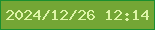文字の大きさ：1、枠の色：1a8f2f、背景の色：74a635、文字の色：def5a7 無料ブログパーツのブログ時計
