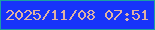 文字の大きさ：4、枠の色：1aa0a3、背景の色：1733fa、文字の色：dfb2a4 無料ブログパーツのブログ時計
