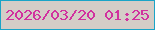 文字の大きさ：3、枠の色：1aa4c7、背景の色：d4cdc7、文字の色：d1319f 無料ブログパーツのブログ時計
