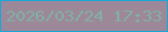 文字の大きさ：5、枠の色：1aa6d8、背景の色：9c8899、文字の色：81b1a5 無料ブログパーツのブログ時計