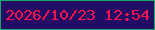 文字の大きさ：3、枠の色：1aa86a、背景の色：210d66、文字の色：fd1349 無料ブログパーツのブログ時計