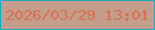 文字の大きさ：3、枠の色：1aa8bd、背景の色：c49d8c、文字の色：da6f4f 無料ブログパーツのブログ時計