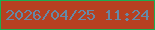 文字の大きさ：4、枠の色：1aae51、背景の色：b64021、文字の色：6589a6 無料ブログパーツのブログ時計
