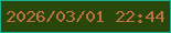 文字の大きさ：4、枠の色：1ab195、背景の色：29460b、文字の色：c17041 無料ブログパーツのブログ時計