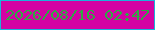 文字の大きさ：5、枠の色：1ab3da、背景の色：d303a3、文字の色：2fa943 無料ブログパーツのブログ時計