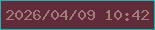 文字の大きさ：5、枠の色：1ab7b6、背景の色：602c39、文字の色：a3797a 無料ブログパーツのブログ時計
