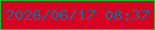 文字の大きさ：1、枠の色：1abb2c、背景の色：d70320、文字の色：126f93 無料ブログパーツのブログ時計