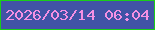 文字の大きさ：4、枠の色：1acd19、背景の色：4153a6、文字の色：f590e3 無料ブログパーツのブログ時計