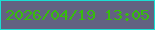 文字の大きさ：5、枠の色：1adfd3、背景の色：626281、文字の色：37bd0c 無料ブログパーツのブログ時計