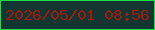 文字の大きさ：3、枠の色：1ae046、背景の色：133730、文字の色：a01b11 無料ブログパーツのブログ時計
