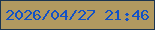 文字の大きさ：5、枠の色：1b3450、背景の色：b19960、文字の色：1251c6 無料ブログパーツのブログ時計