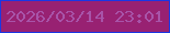 文字の大きさ：1、枠の色：1b37e4、背景の色：982172、文字の色：a854a9 無料ブログパーツのブログ時計