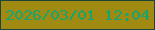 文字の大きさ：5、枠の色：1b443a、背景の色：a18a12、文字の色：17a56f 無料ブログパーツのブログ時計