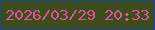 文字の大きさ：1、枠の色：1b459a、背景の色：3c4d19、文字の色：de53a1 無料ブログパーツのブログ時計