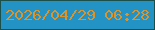 文字の大きさ：1、枠の色：1b504a、背景の色：2293c4、文字の色：db932c 無料ブログパーツのブログ時計