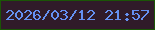 文字の大きさ：4、枠の色：1b5506、背景の色：301b29、文字の色：6591f2 無料ブログパーツのブログ時計