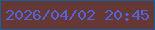 文字の大きさ：3、枠の色：1b5f97、背景の色：653835、文字の色：5264da 無料ブログパーツのブログ時計