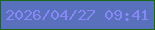 文字の大きさ：1、枠の色：1b6812、背景の色：5970bd、文字の色：8788f3 無料ブログパーツのブログ時計