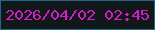 文字の大きさ：2、枠の色：1b688b、背景の色：12171a、文字の色：d11ec5 無料ブログパーツのブログ時計