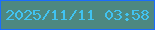 文字の大きさ：3、枠の色：1b6dfc、背景の色：4d8881、文字の色：41c3f1 無料ブログパーツのブログ時計
