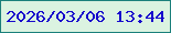 文字の大きさ：3、枠の色：1b807b、背景の色：dbf3e1、文字の色：1708cc 無料ブログパーツのブログ時計