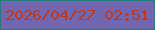 文字の大きさ：3、枠の色：1b8171、背景の色：7067b0、文字の色：c1371c 無料ブログパーツのブログ時計