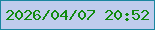 文字の大きさ：4、枠の色：1b86a0、背景の色：c0cced、文字の色：108a10 無料ブログパーツのブログ時計