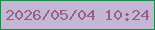 文字の大きさ：1、枠の色：1b894b、背景の色：c4b7d4、文字の色：996085 無料ブログパーツのブログ時計