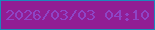 文字の大きさ：1、枠の色：1b89bb、背景の色：911d94、文字の色：8e45c5 無料ブログパーツのブログ時計