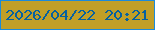 文字の大きさ：4、枠の色：1b8ada、背景の色：c19f27、文字の色：0661a0 無料ブログパーツのブログ時計