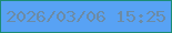 文字の大きさ：5、枠の色：1b8c75、背景の色：58a2f4、文字の色：6c8ba5 無料ブログパーツのブログ時計