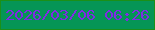 文字の大きさ：5、枠の色：1b9018、背景の色：059556、文字の色：802be3 無料ブログパーツのブログ時計