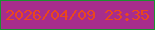 文字の大きさ：3、枠の色：1b9130、背景の色：a72d8c、文字の色：ea471d 無料ブログパーツのブログ時計