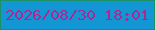 文字の大きさ：5、枠の色：1b9266、背景の色：1296d4、文字の色：ab2794 無料ブログパーツのブログ時計