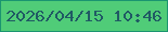 文字の大きさ：4、枠の色：1b9570、背景の色：50cc78、文字の色：205a64 無料ブログパーツのブログ時計