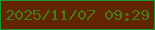 文字の大きさ：5、枠の色：1b9738、背景の色：612504、文字の色：467d12 無料ブログパーツのブログ時計