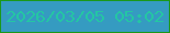 文字の大きさ：3、枠の色：1b981b、背景の色：359bc1、文字の色：24c6a3 無料ブログパーツのブログ時計