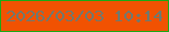 文字の大きさ：1、枠の色：1ba917、背景の色：f15202、文字の色：6f796f 無料ブログパーツのブログ時計