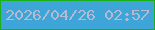 文字の大きさ：5、枠の色：1baf1a、背景の色：3da5d7、文字の色：b5bad1 無料ブログパーツのブログ時計