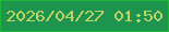 文字の大きさ：1、枠の色：1bb935、背景の色：1d954e、文字の色：bfd465 無料ブログパーツのブログ時計