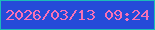 文字の大きさ：1、枠の色：1bbcb9、背景の色：254bd9、文字の色：f871b6 無料ブログパーツのブログ時計