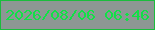 文字の大きさ：3、枠の色：1bbd3d、背景の色：8d9794、文字の色：11e146 無料ブログパーツのブログ時計
