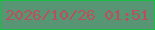 文字の大きさ：1、枠の色：1bbd45、背景の色：589574、文字の色：ba505a 無料ブログパーツのブログ時計