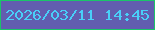 文字の大きさ：3、枠の色：1bc469、背景の色：625daf、文字の色：49cff8 無料ブログパーツのブログ時計