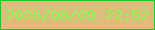 文字の大きさ：1、枠の色：1bc82c、背景の色：dcbe7c、文字の色：89fc53 無料ブログパーツのブログ時計